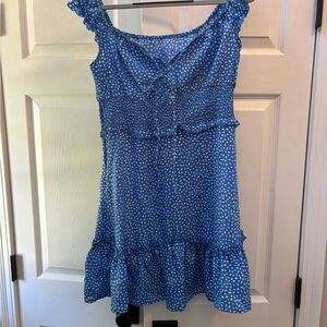 Blue Polka Dot Dress
